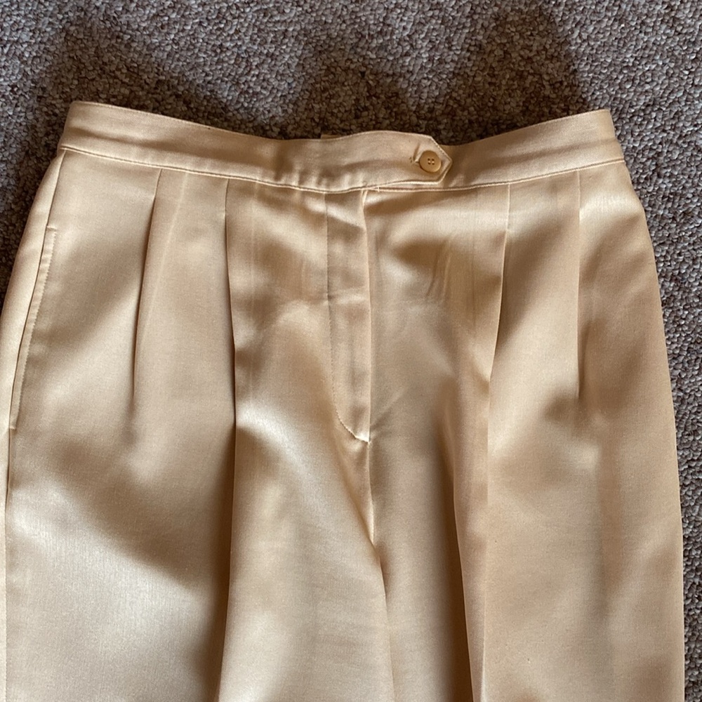 Giorgio San Angelo Vintage Butter Yellow Pantsuit Women’s 14 Pastel Power Set - Picture 15 of 15